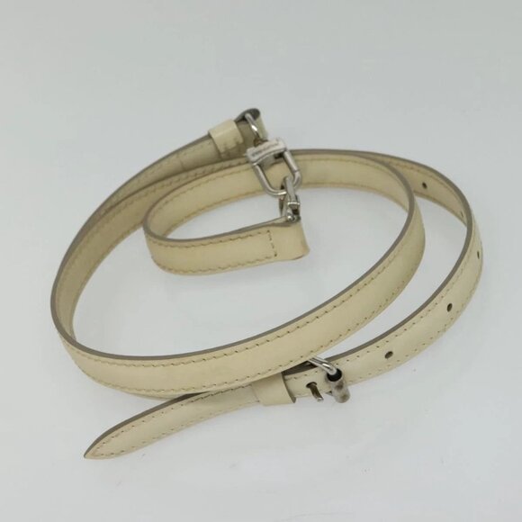 LOUIS VUITTON Epi Pochette Montaigne Bag White Yvoire - Picture 12 of 15